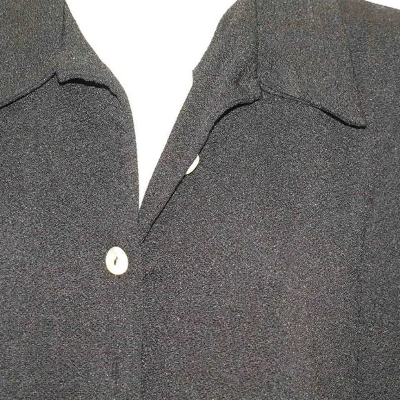 Black JACKET With Slit in Back BY K PETITE SIZE M USED - Picture 3 of 4